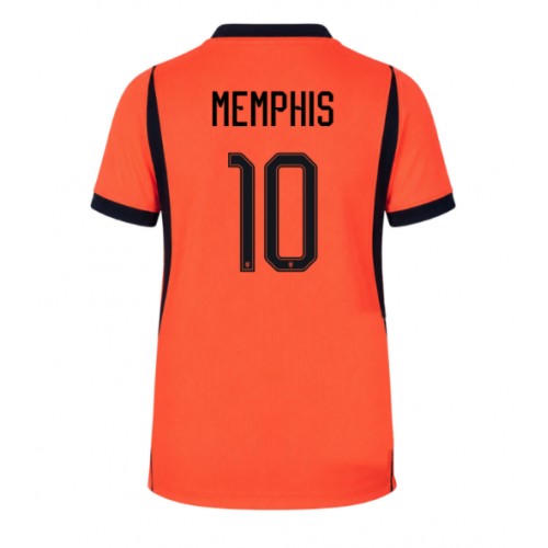 Nederländerna Memphis Depay #10 Replika Hemmatröja VM 2026 Kortärmad